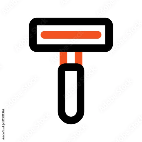 Obraz razor outline color icon