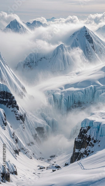 Fototapeta winter mountain landscape