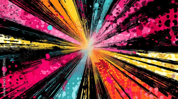 Obraz 爆発的な光の集中と放射線