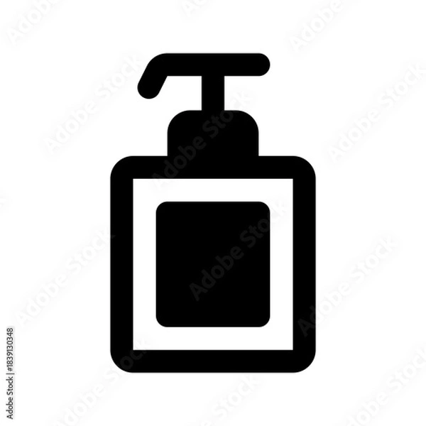 Obraz shampoo solid line icon