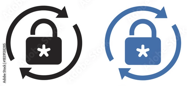 Obraz password reset security lock icon
