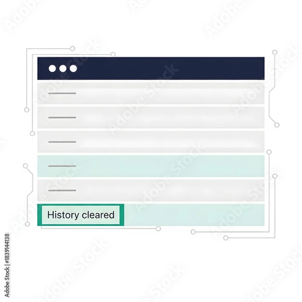 Fototapeta Cleared browser history