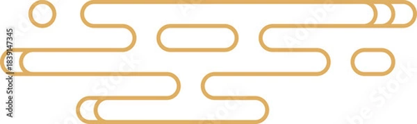 Obraz Abstract seamless rounded line pattern background