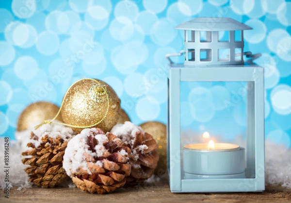 Obraz Christmas Lantern With Decoration