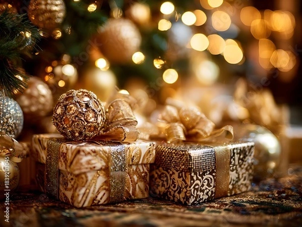 Fototapeta christmas tree with candles