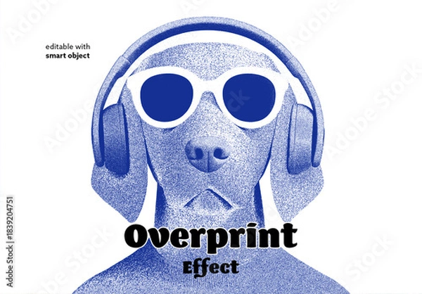 Fototapeta Overprint Photo Effect