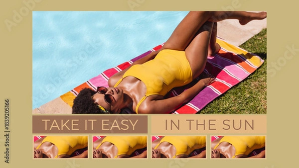 Fototapeta Some More Four Under The Text Overlay