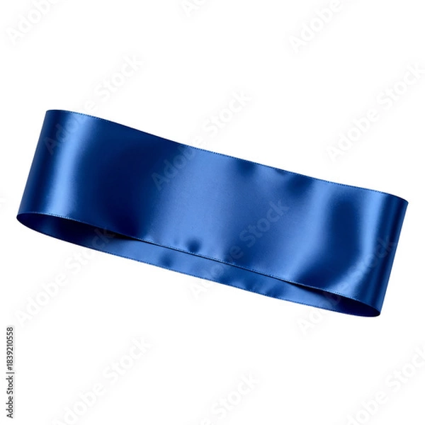 Obraz Satin Party Sash Isolated on White - Elegant Accessory for Any Event