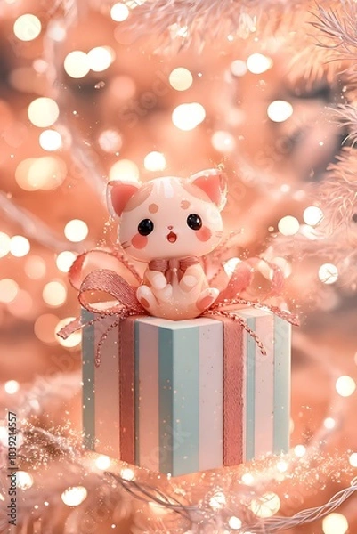 Fototapeta christmas tree with gifts