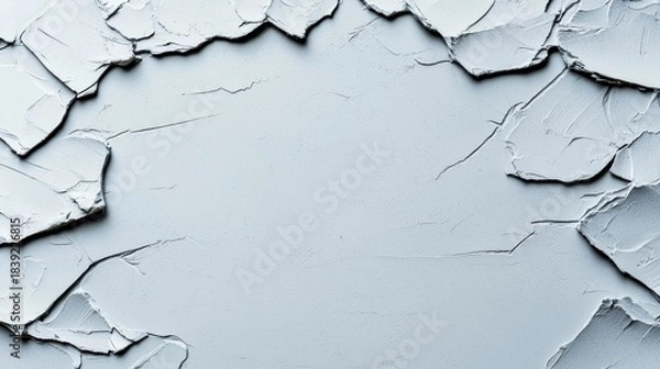 Obraz Grey Cracked Paint Wall Texture Abstract Background