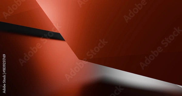 Fototapeta abstract 3d gradient red shape background wallpaper