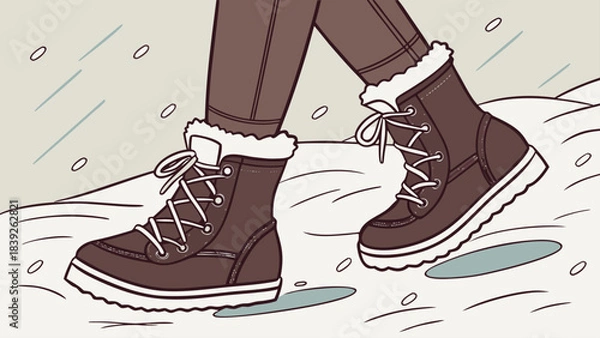 Obraz background with boots