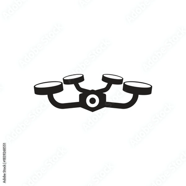Obraz Camera drone technology logo design