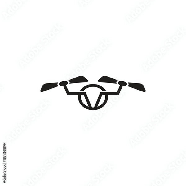Obraz Camera drone technology logo design