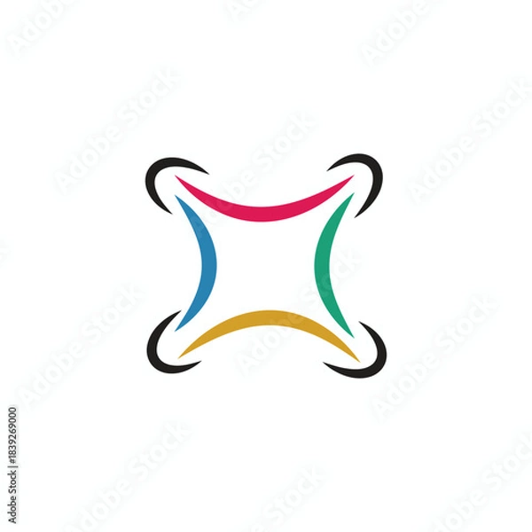 Obraz Camera drone technology logo design