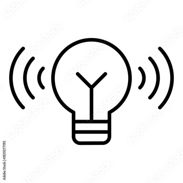 Obraz Light Sensor Icon. Vector Line Icon