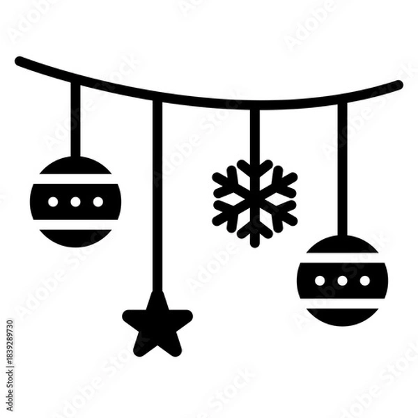 Obraz Garland Solid Icon