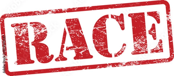 Obraz Race Red Grunge Rubber Stamp