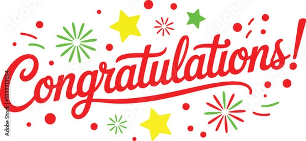 Fototapeta Abstract geometric composition with bold colors