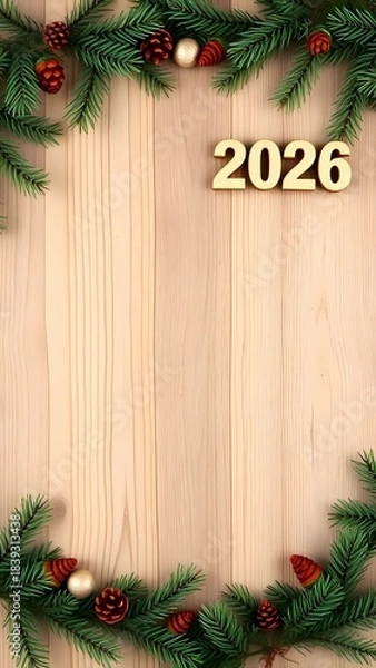 Obraz christmas greeting card