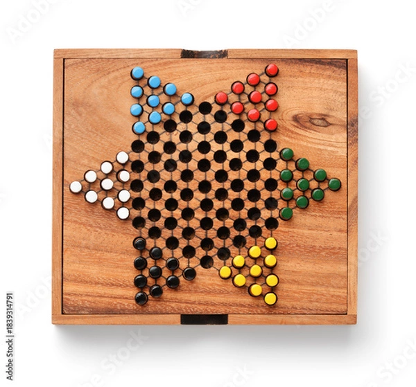Obraz Chinese checkers board game