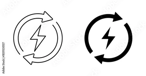 Obraz Circular Energy Arrow Icon