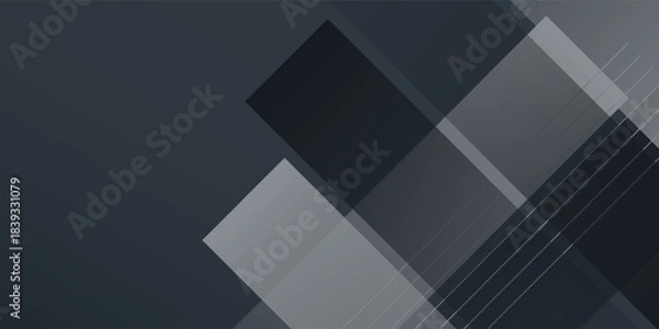 Obraz Dark simple black neutral abstract background for presentation abstract simple