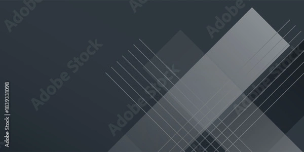 Obraz Dark simple black neutral abstract background for presentation abstract