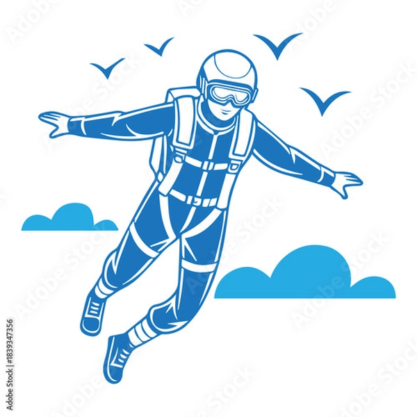 Obraz Skydiver in Freefall