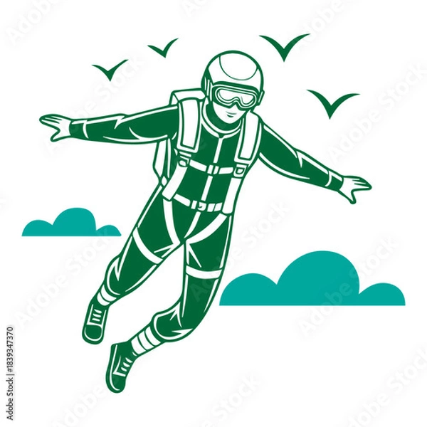 Obraz Skydiver in Freefall