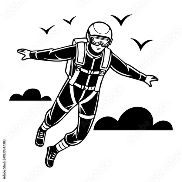 Obraz Skydiver in Flight