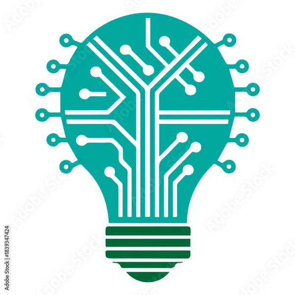 Obraz lightbulb circuit board