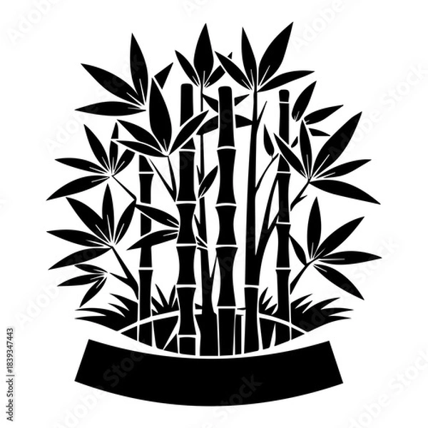 Obraz Elegant Bamboo Silhouette Design