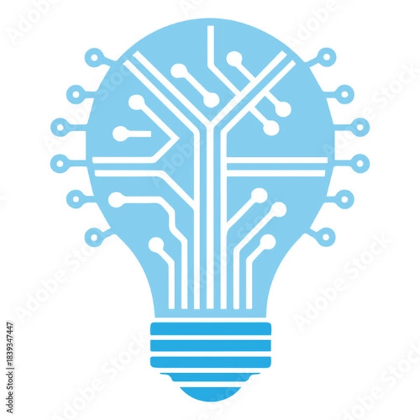 Obraz Light Bulb Circuit Idea