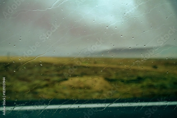 Fototapeta rain on the window