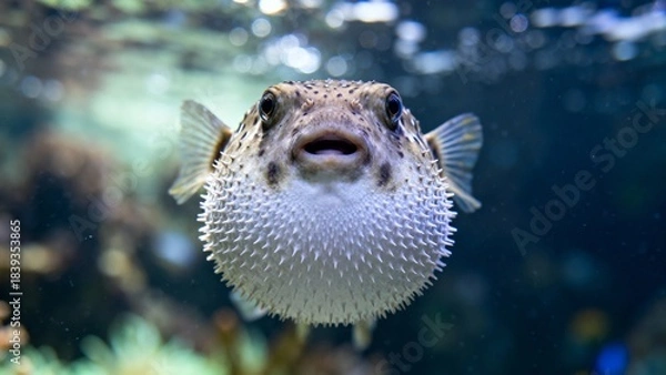 Obraz pufferfish underwater
