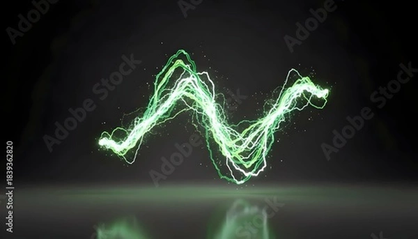 Obraz green energy wave