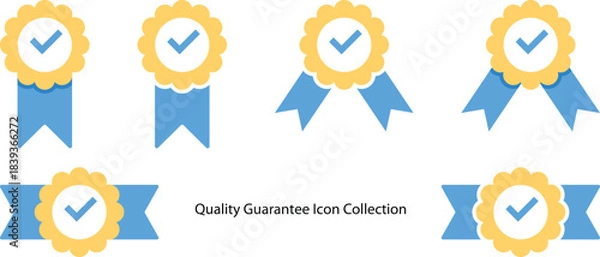 Obraz Quality Guarantee Icon Collection.eps
