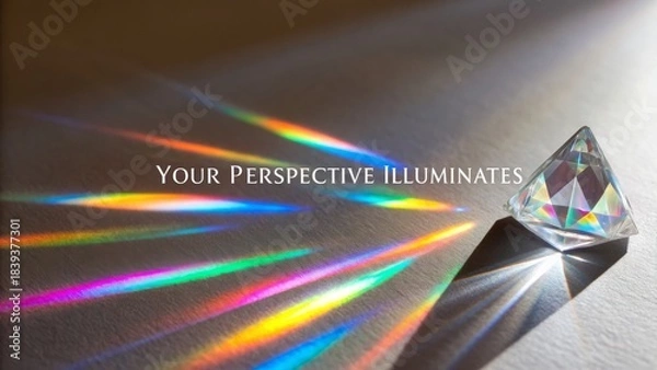 Obraz Colorful light spectrum reflecting on a textured surface