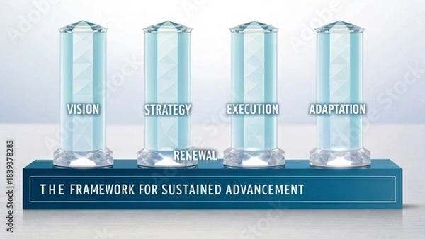 Obraz Conceptual Framework for Business Strategy and Execution