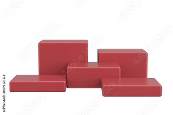 Obraz Modern Product Podium. 3D Backdrop. 3D illustration.