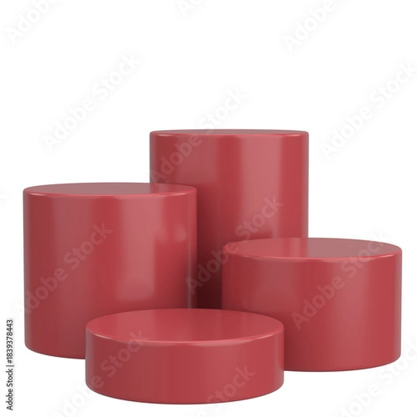 Obraz Modern Product Podium. 3D Backdrop. 3D illustration.