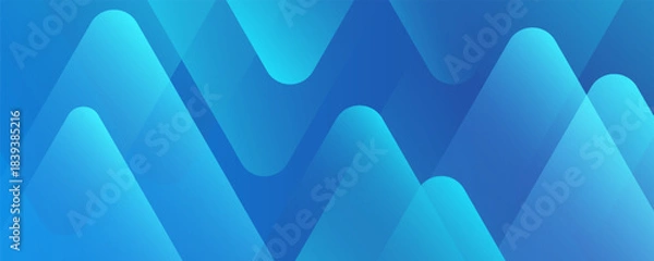 Fototapeta Abstract blue background with dynamic shapes. Suitable for brochures, banners, covers, flyers, books, and corporate social media. Eps10