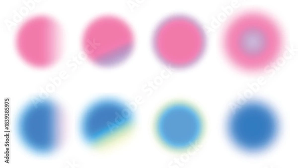 Obraz gradation radial abstract shape