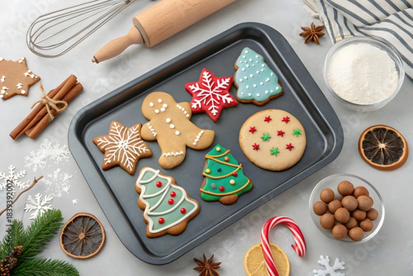 Obraz christmas gingerbread cookies