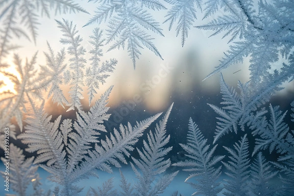 Obraz snow covered pine branches