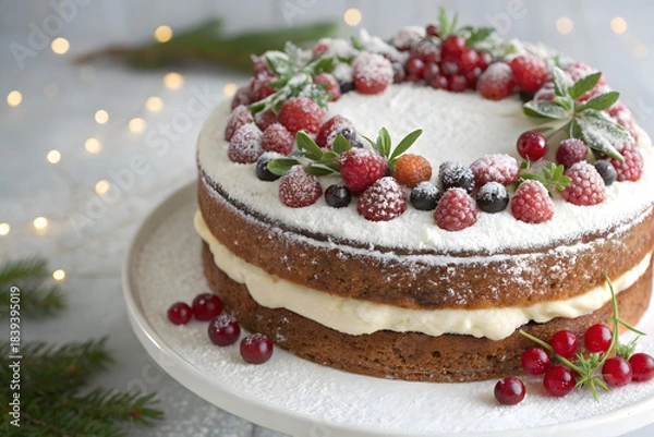 Obraz cheesecake with berries