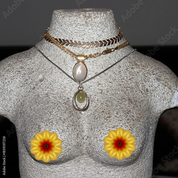 Obraz Schmuckbüste mit KI erstellt+bearbeitet