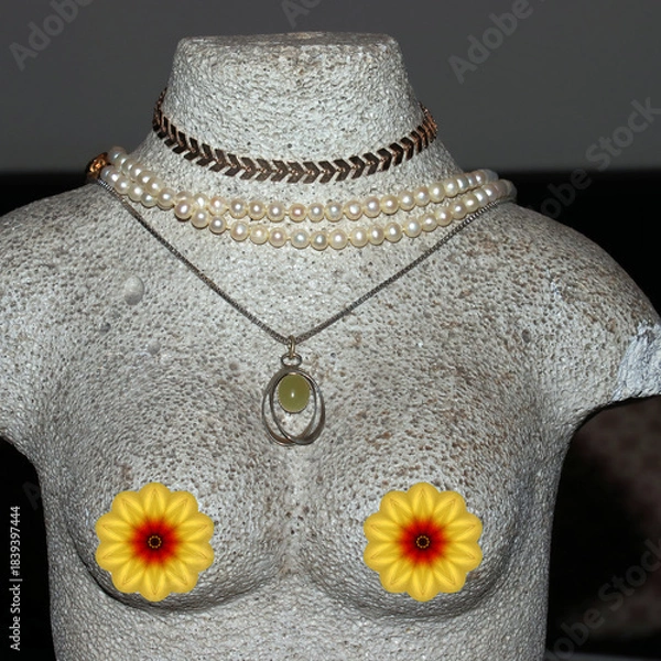 Obraz Schmuckbüste mit KI erstellt+bearbeitet