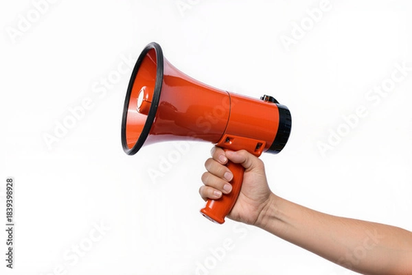 Obraz hand holding megaphone